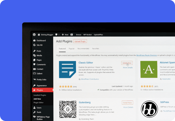 Wordpress admin